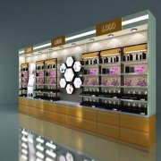 廠家定制 烤漆化妝品展柜 木制展示柜 質量保證